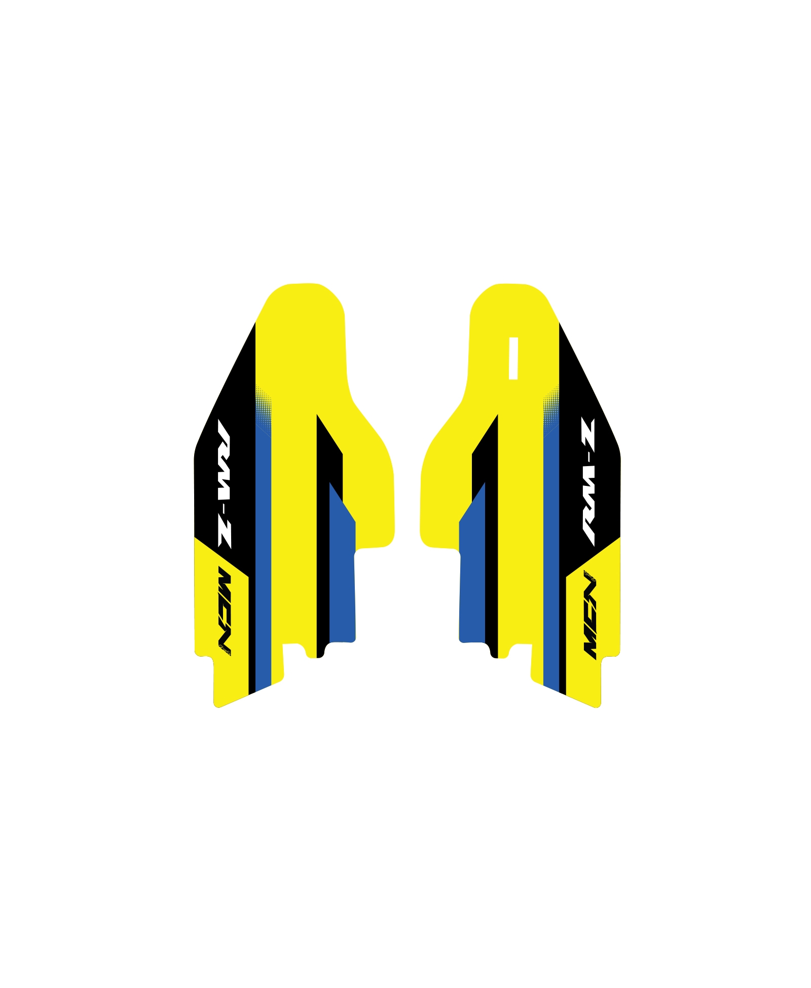 Suzuki Motocross – Fork Guards 3 Motorcycle Graphics - MCN Grafix