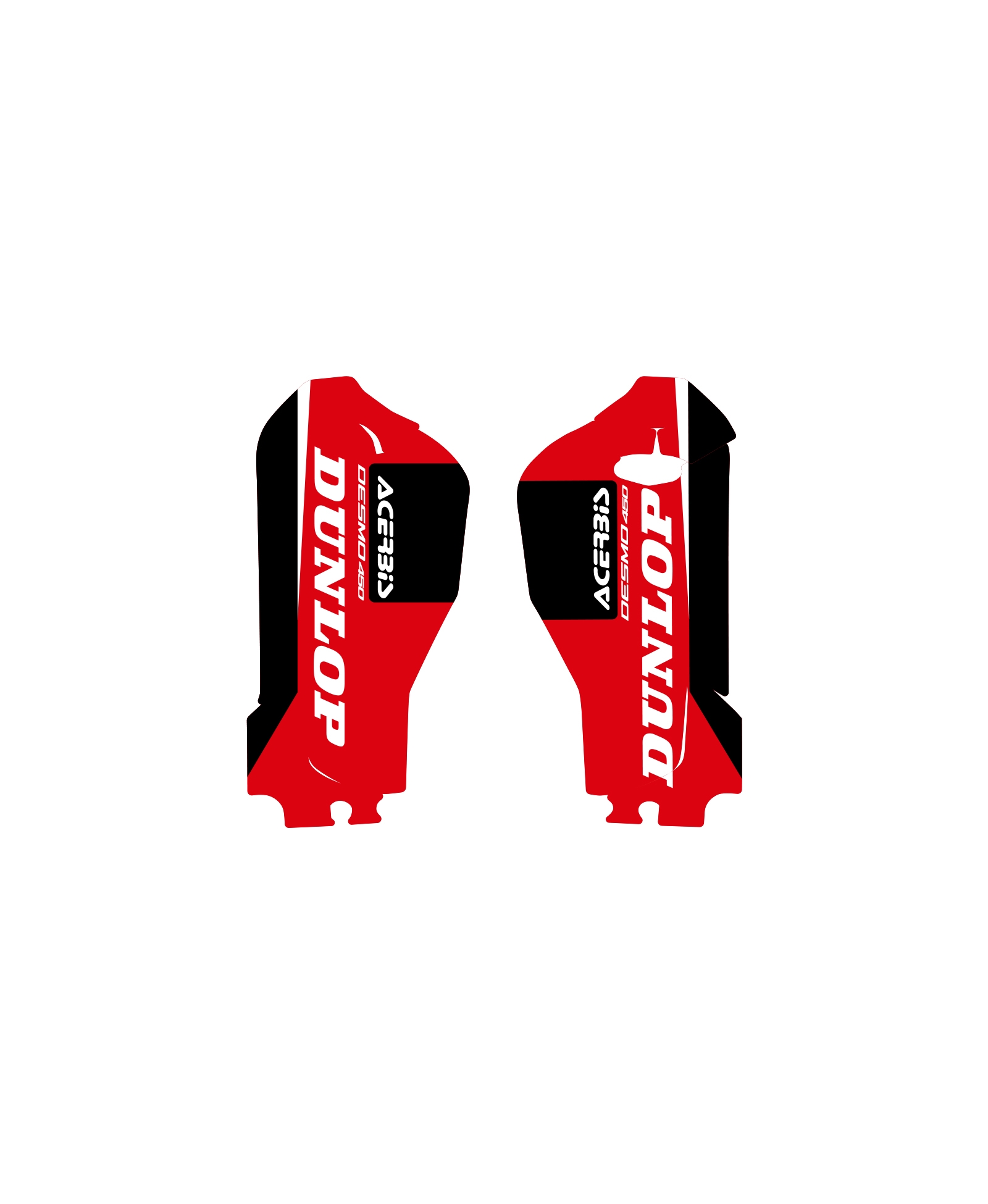 Ducati Motocross – Fork Guards 1 Motorcycle Graphics - MCN Grafix
