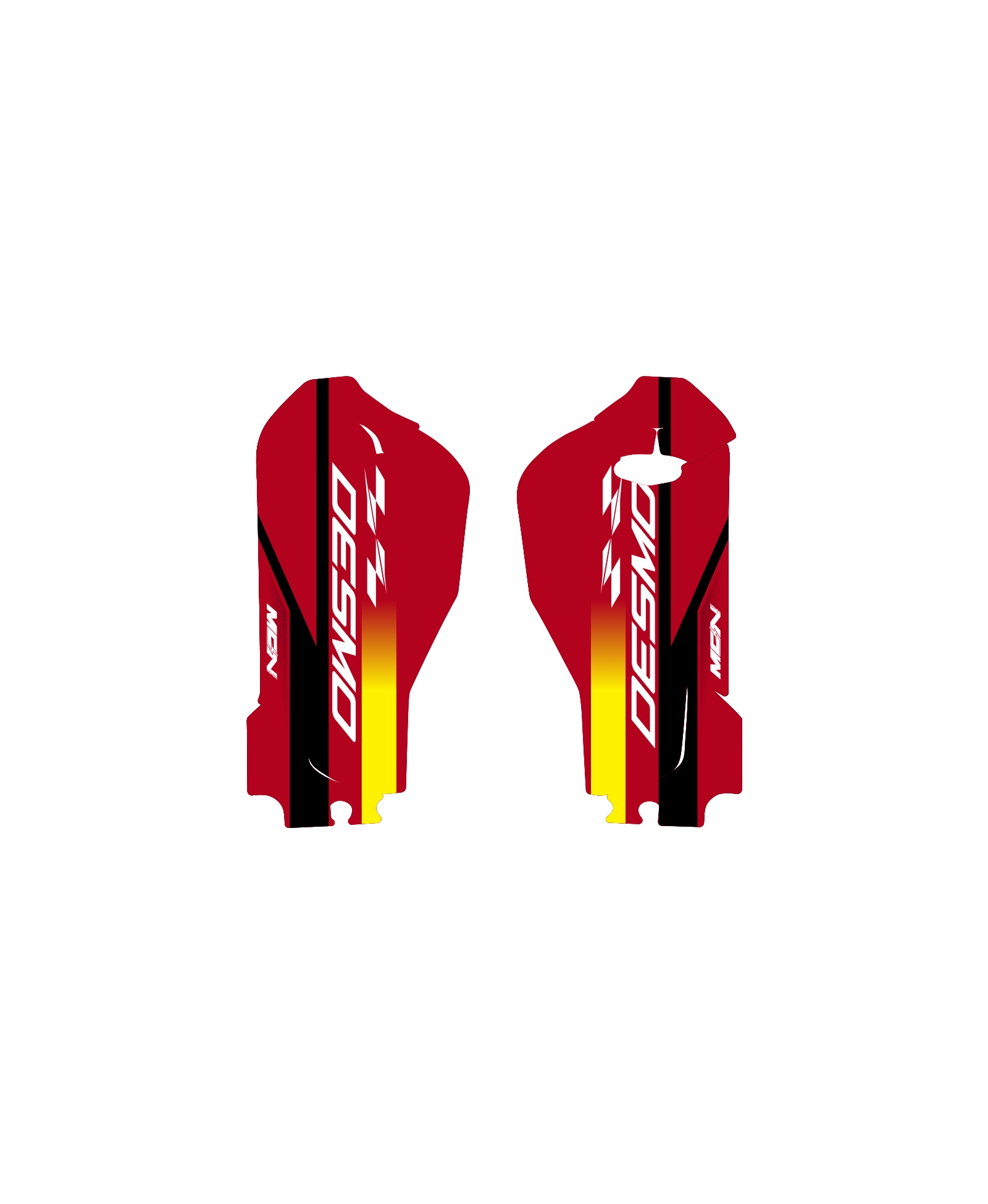 Ducati Motocross – Fork Guards 3 Motorcycle Graphics - MCN Grafix